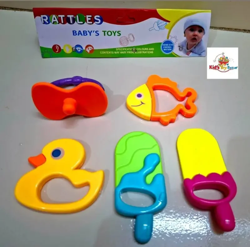 Baby Teethers Rattles Set (6 Pcs)